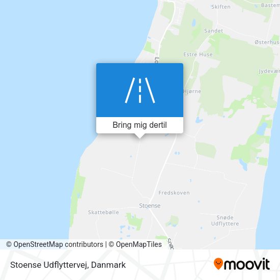 Stoense Udflyttervej kort