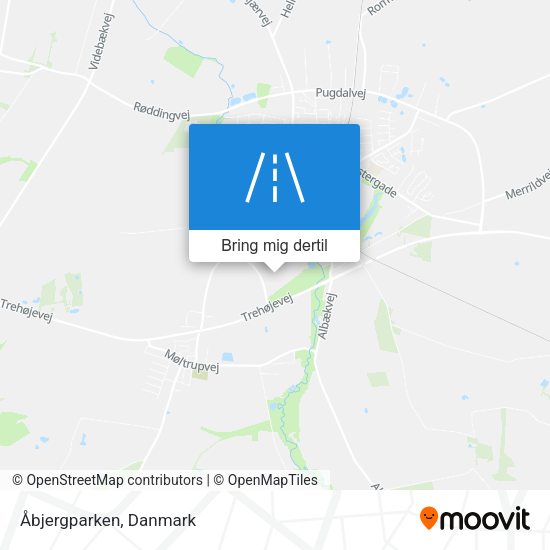 Åbjergparken kort