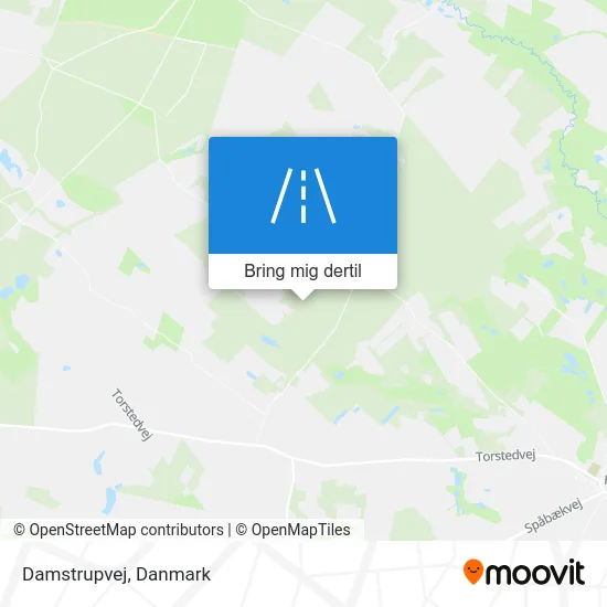 Damstrupvej kort