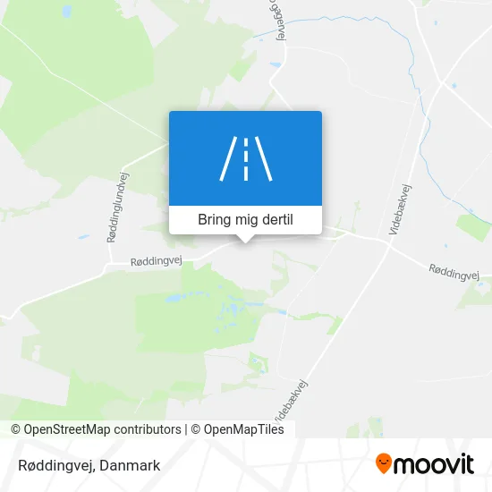 Røddingvej kort