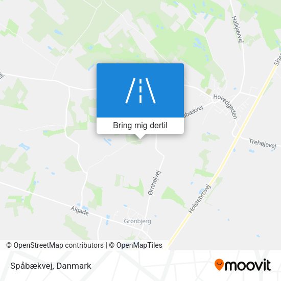 Spåbækvej kort