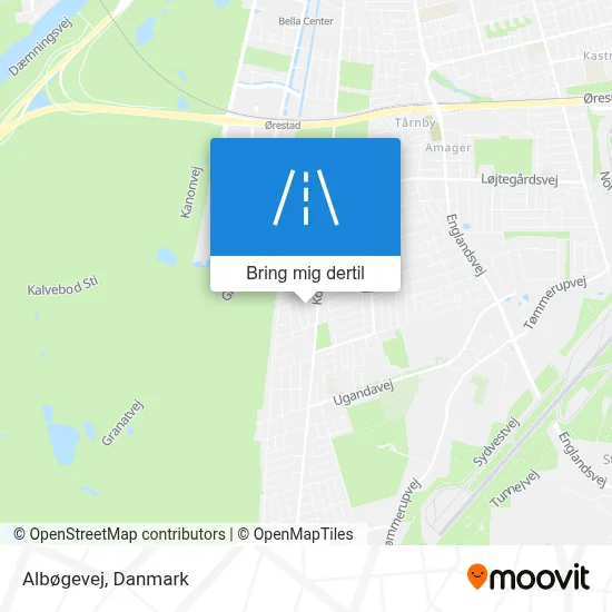 Albøgevej kort