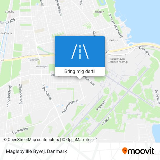 Maglebylille Byvej kort