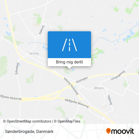 Sønderbrogade kort