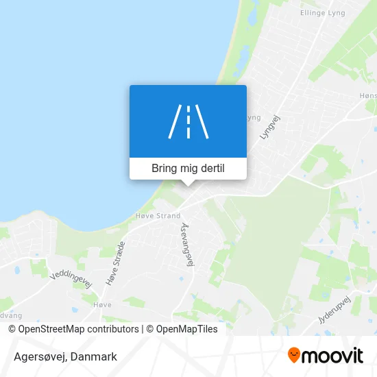 Agersøvej kort