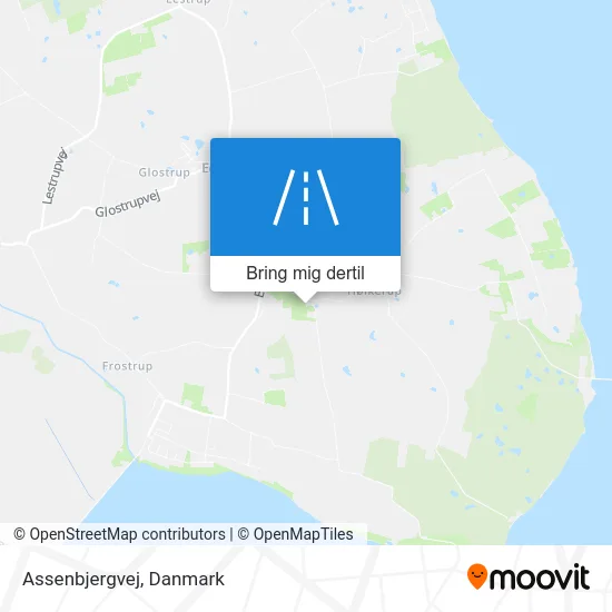 Assenbjergvej kort