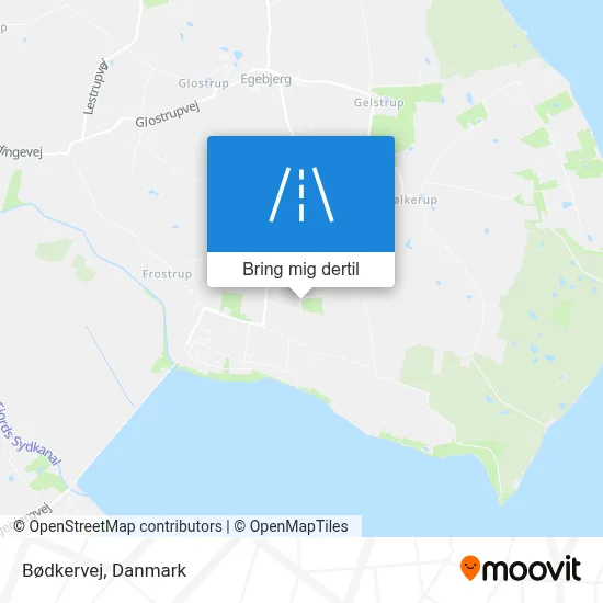 Bødkervej kort