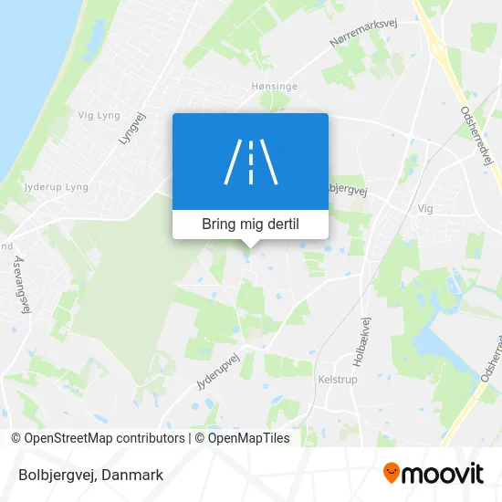 Bolbjergvej kort