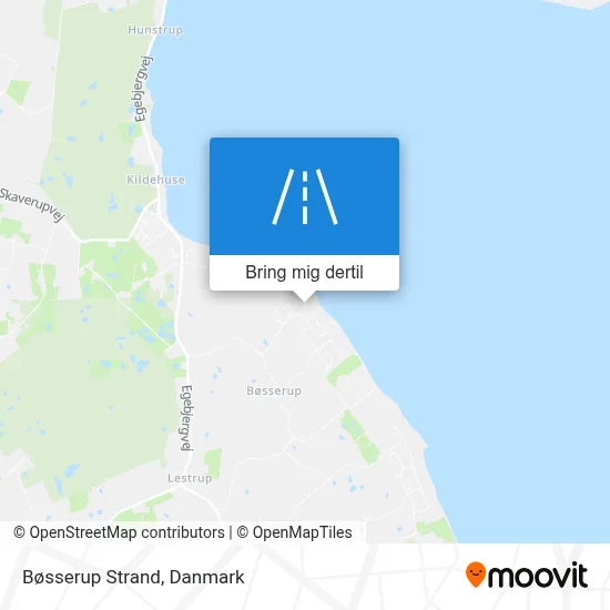 Bøsserup Strand kort