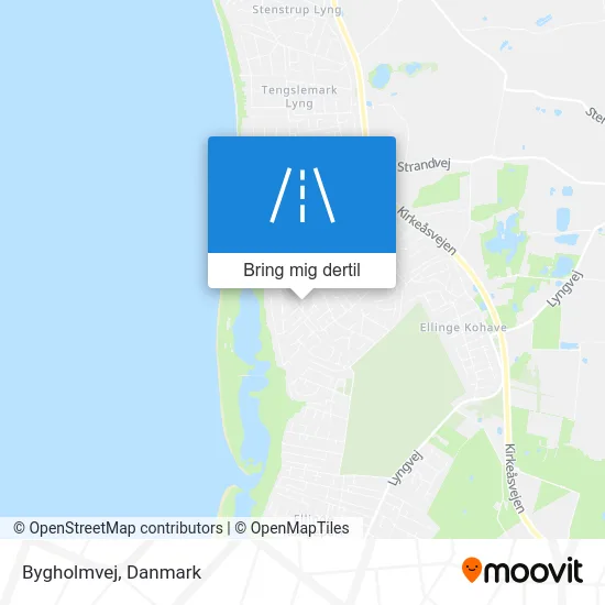 Bygholmvej kort