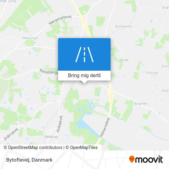 Bytoftevej kort