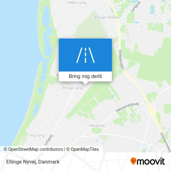 Ellinge Nyvej kort