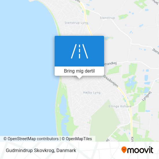 Gudmindrup Skovkrog kort