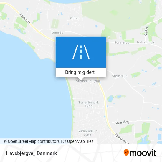 Havsbjergvej kort