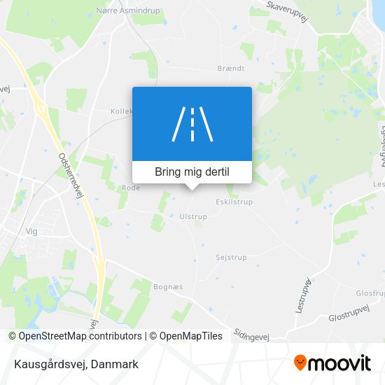 Kausgårdsvej kort