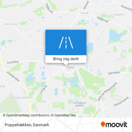 Poppelrækken kort