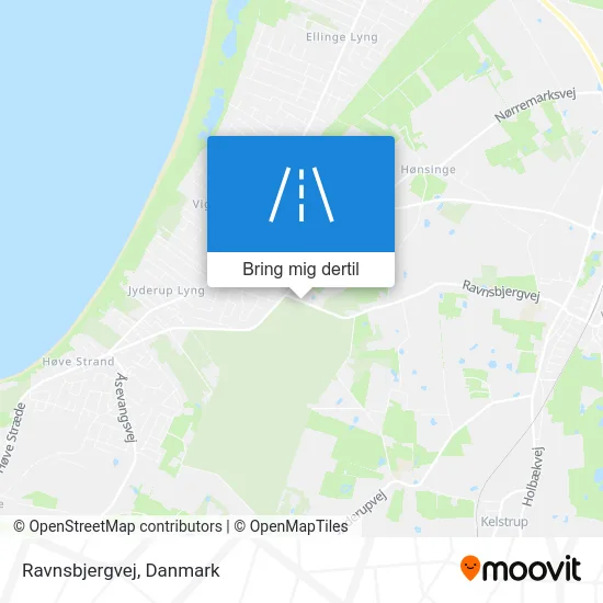 Ravnsbjergvej kort