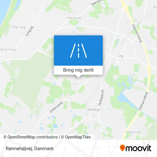 Rønnehøjvej kort