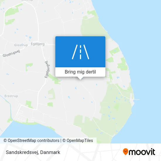 Sandskredsvej kort