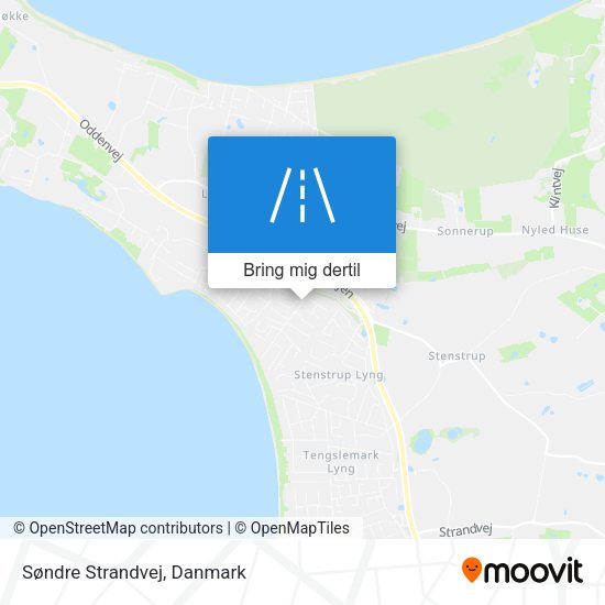 Søndre Strandvej kort