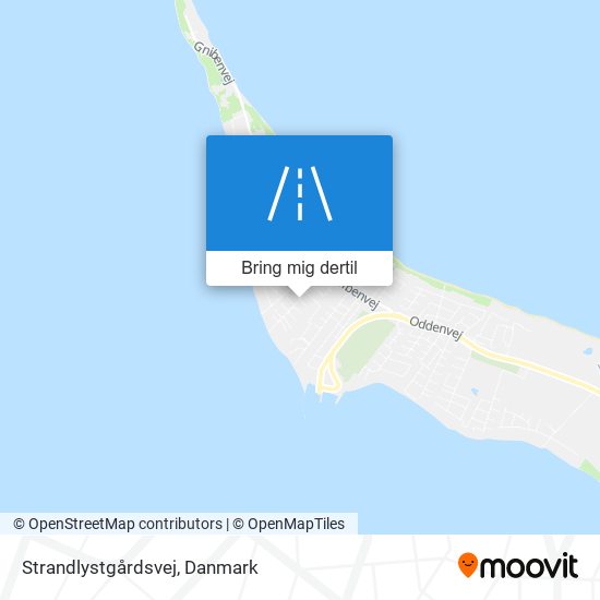 Strandlystgårdsvej kort