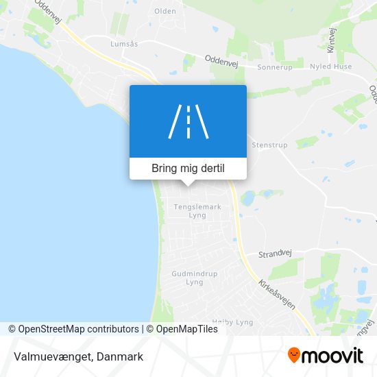 Valmuevænget kort