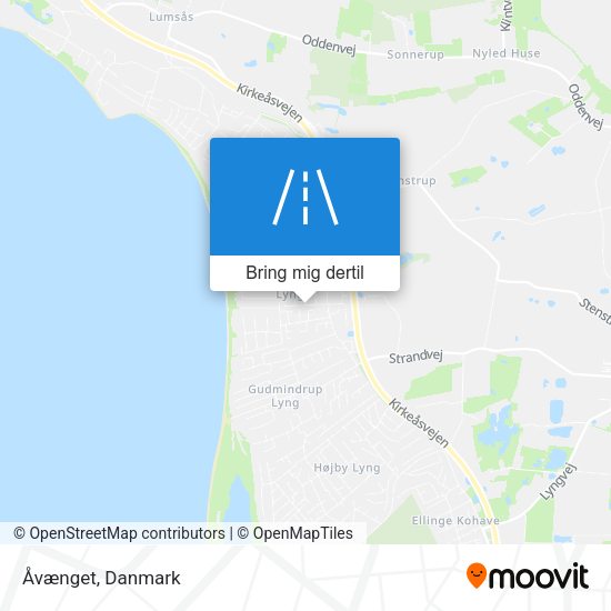 Åvænget kort