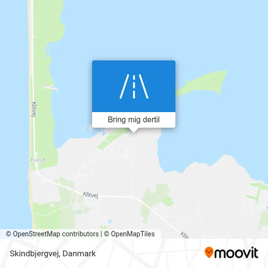 Skindbjergvej kort