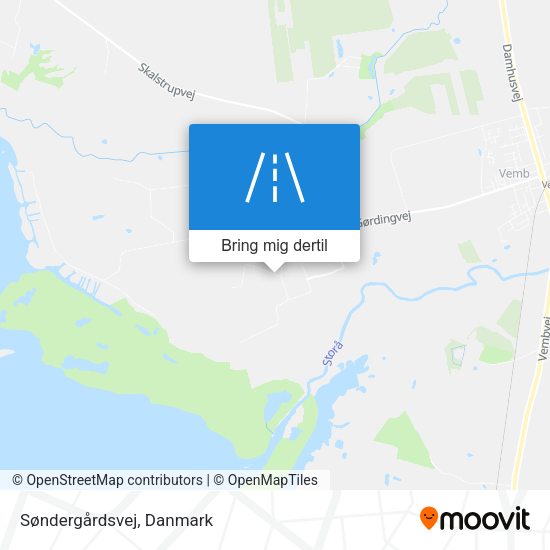 Søndergårdsvej kort