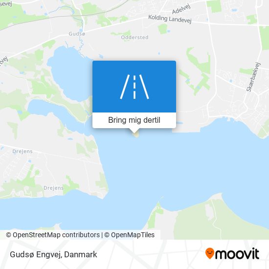 Gudsø Engvej kort