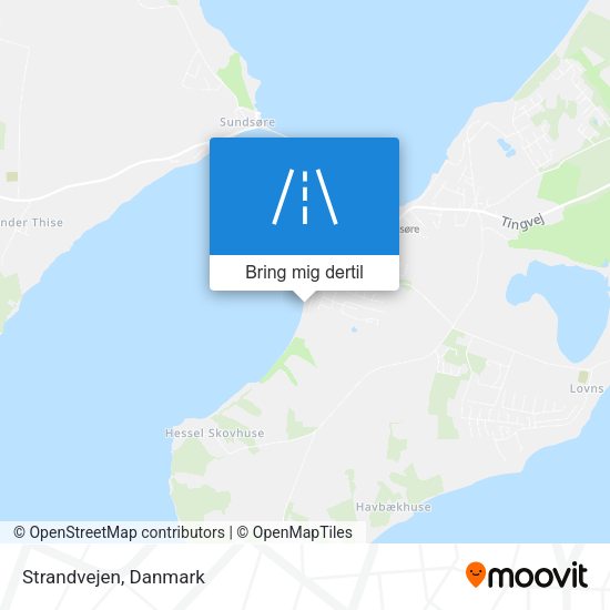 Strandvejen kort