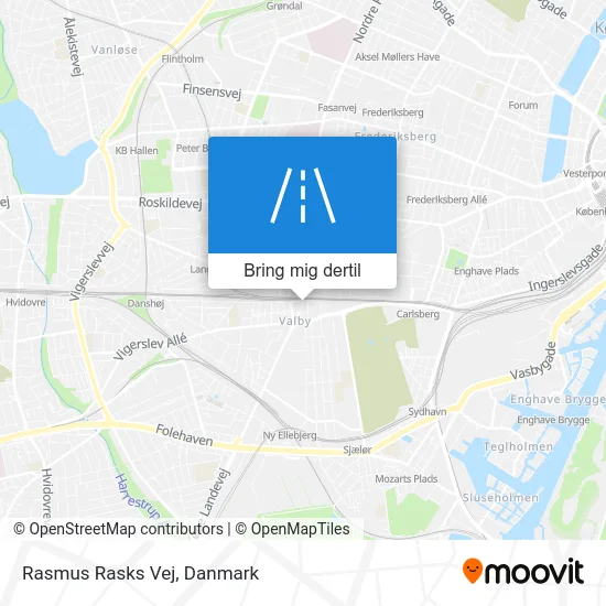 Rasmus Rasks Vej kort