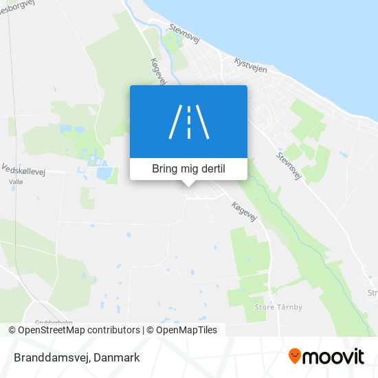 Branddamsvej kort