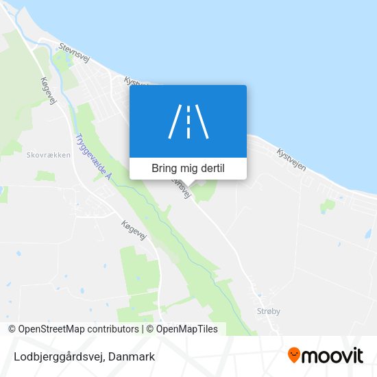 Lodbjerggårdsvej kort
