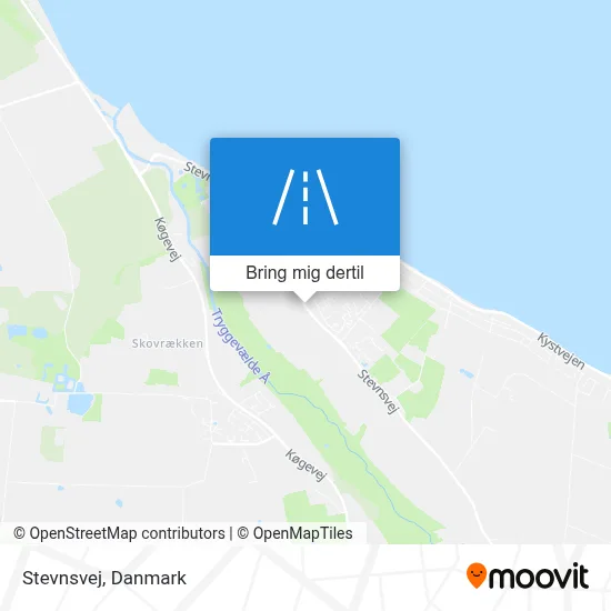 Stevnsvej kort