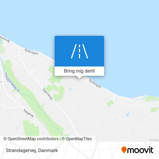 Strandagervej kort