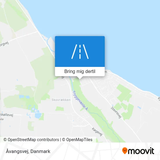 Åvangsvej kort