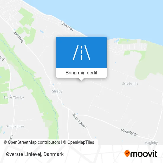 Øverste Linievej kort