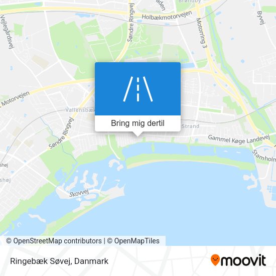 Ringebæk Søvej kort