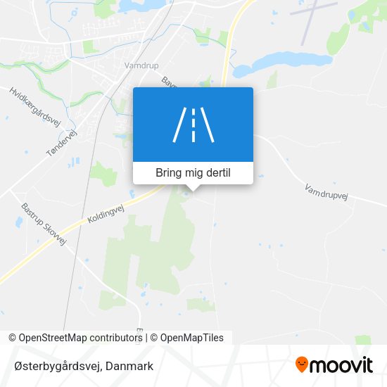 Østerbygårdsvej kort
