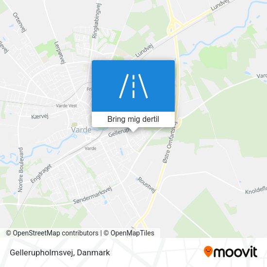 Gellerupholmsvej kort