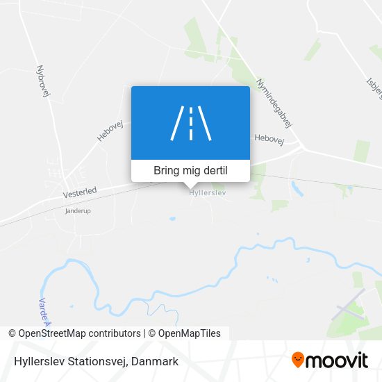 Hyllerslev Stationsvej kort