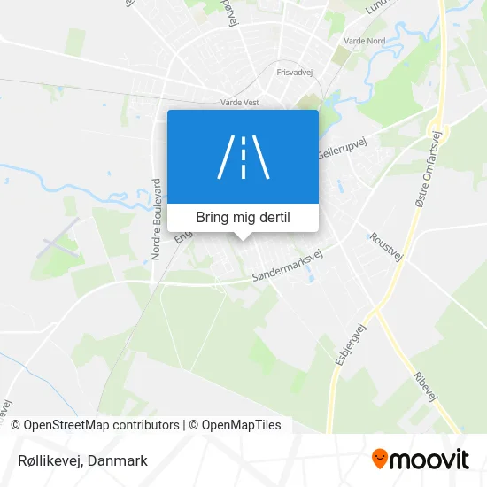 Røllikevej kort
