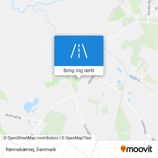 Rønnebærvej kort