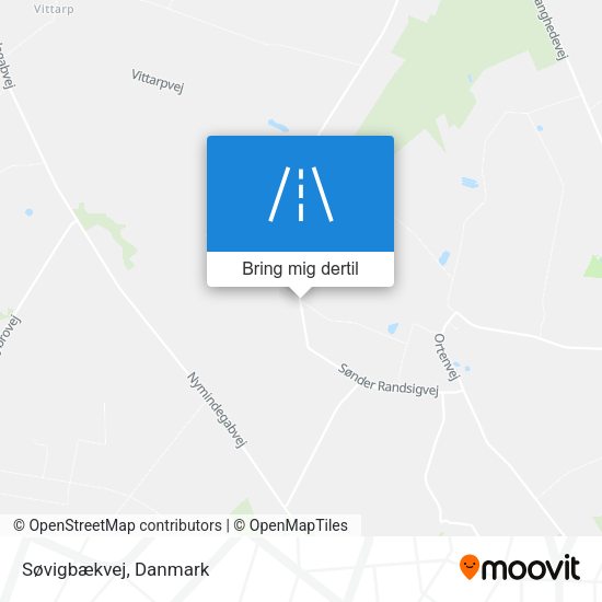 Søvigbækvej kort