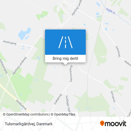 Tulsmarkgårdvej kort