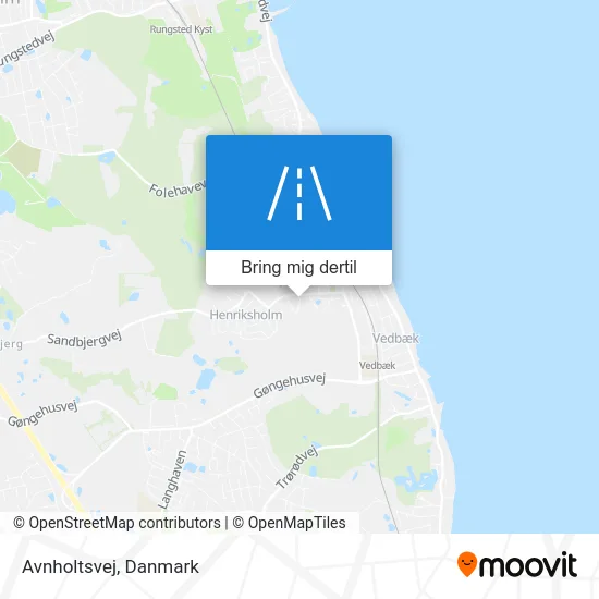 Avnholtsvej kort