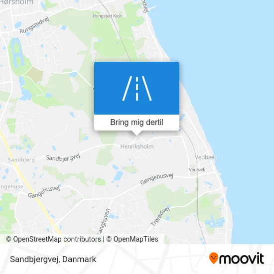 Sandbjergvej kort