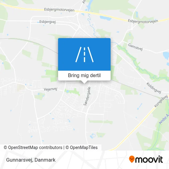 Gunnarsvej kort