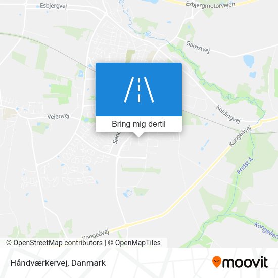 Håndværkervej kort